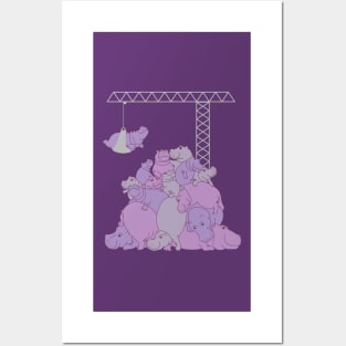 Hippopotapile - The more the merrier! Posters and Art